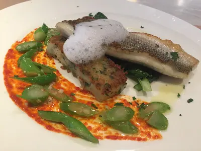 Marinated Seabass with Potato & Green Bean Terrine