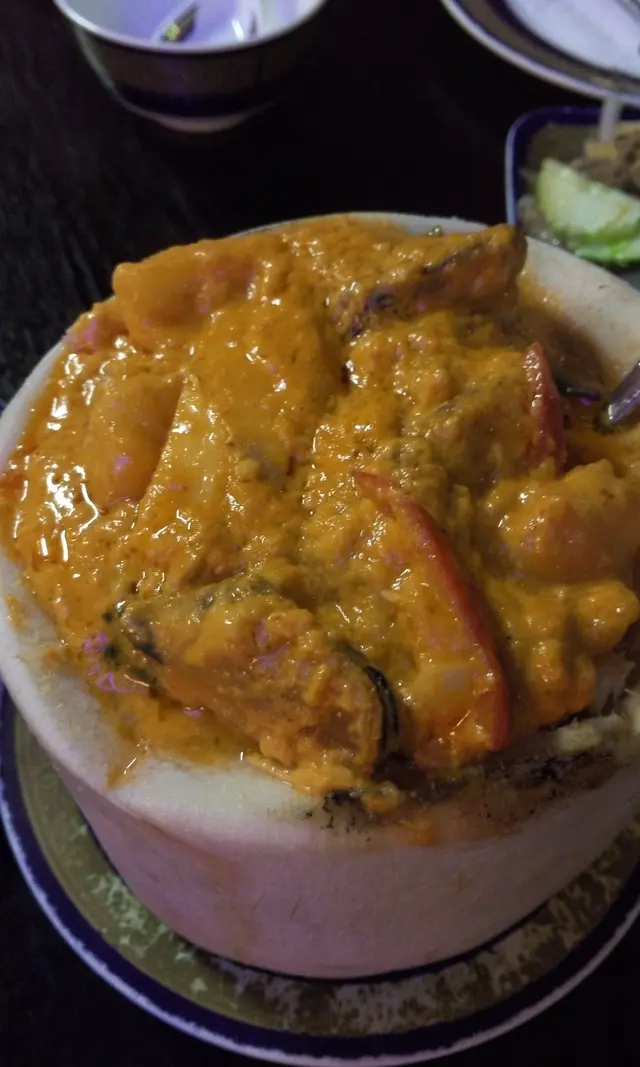 椰子焗咖喱海鮮