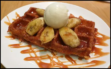 Maple Syrup, Fresh Banana, Vanilla Ice-cream
