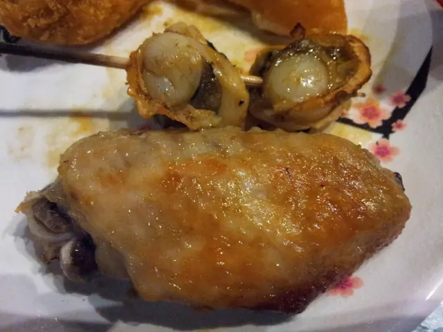 汁燒元貝和鹽燒雞翼