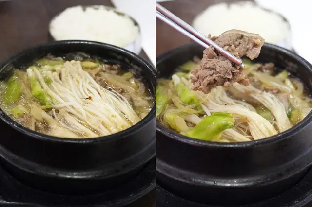 牛肉石鍋 (配白飯)