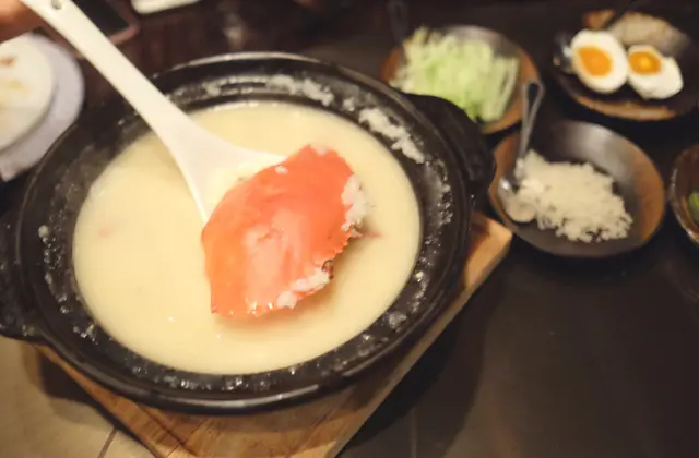 生滾鮮蟹潮洲粥