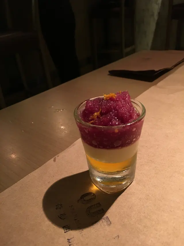 Jelly & Cream Licor 43 with Sangria Snow