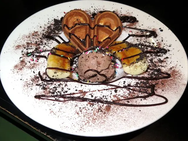 焦糖香蕉朱古力窩夫