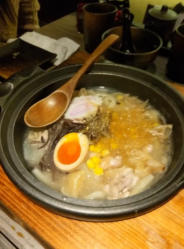 花膠雞絲濃湯手打烏冬