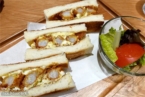 吉列海老三文治伴沙律