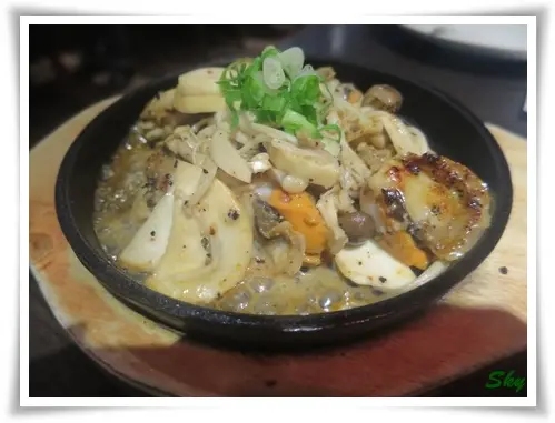 牛油野菌帆立貝