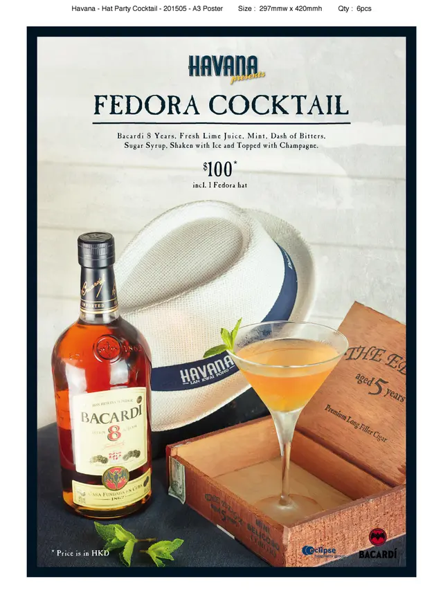 Buy this Cocktail to get your Free Havana hat!