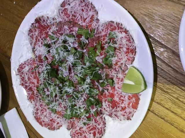 意式薄片生牛肉他他