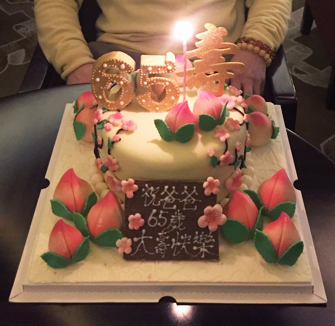 女人60岁生日蛋糕图片