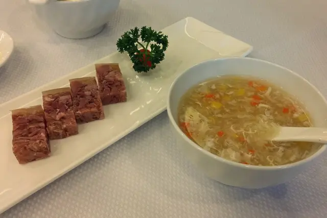 鎮江肴肉, 瑤柱粟米羹