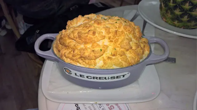 梳乎芝士海蝦帶子焗飯