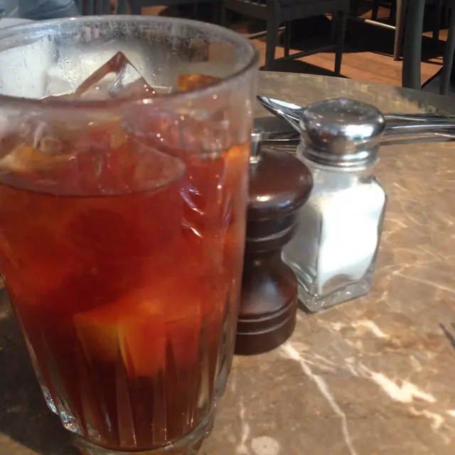 Two Slices of Orange in the tea