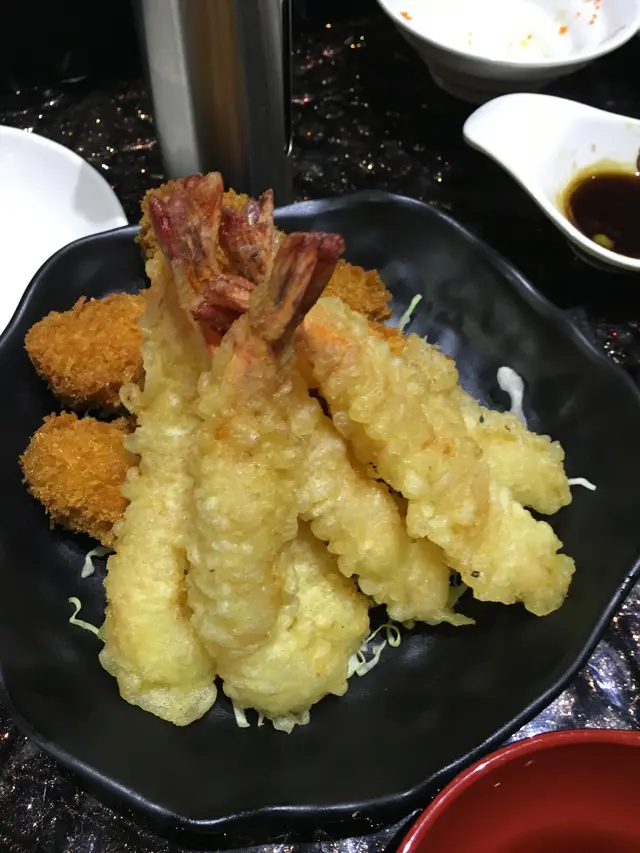 虎蝦天婦羅、吉列蠔