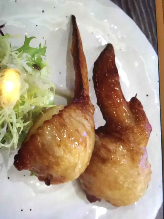 燒墨魚雞翼，正常