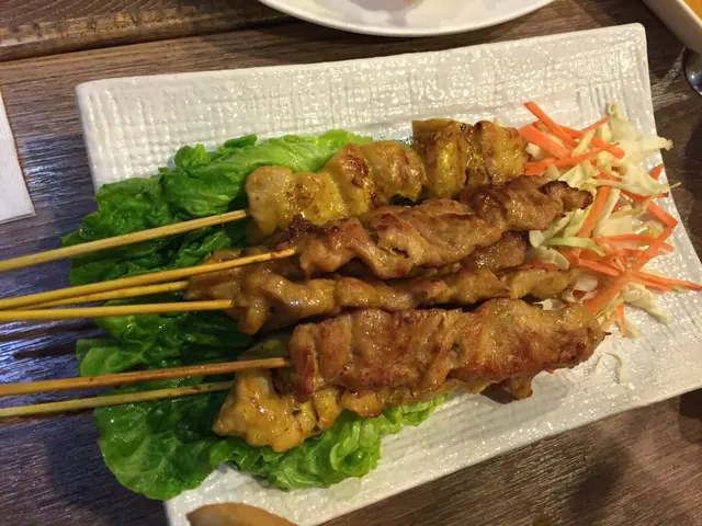 燒得剛剛好，沒有太焦黑，味道配合醬汁也很好