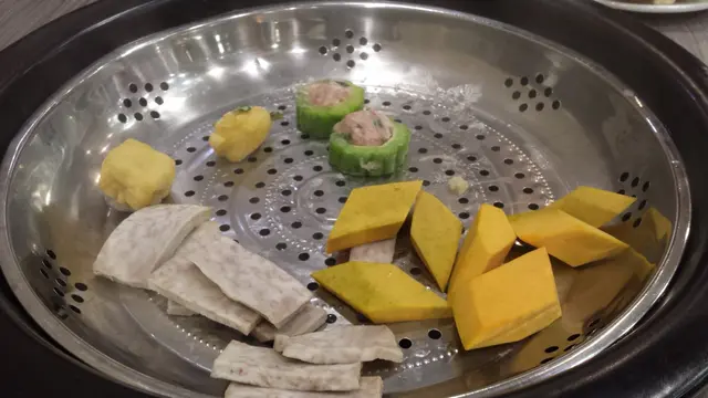 任食-釀豆卜 釀苦瓜 南瓜 芋頭一起蒸