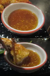 蘸上帶點薑辣的醬汁, 味道更吸引