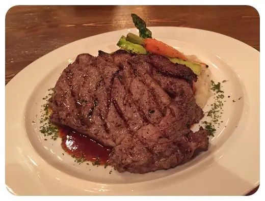 烤美國肉眼配巴馬臣芝士薯蓉