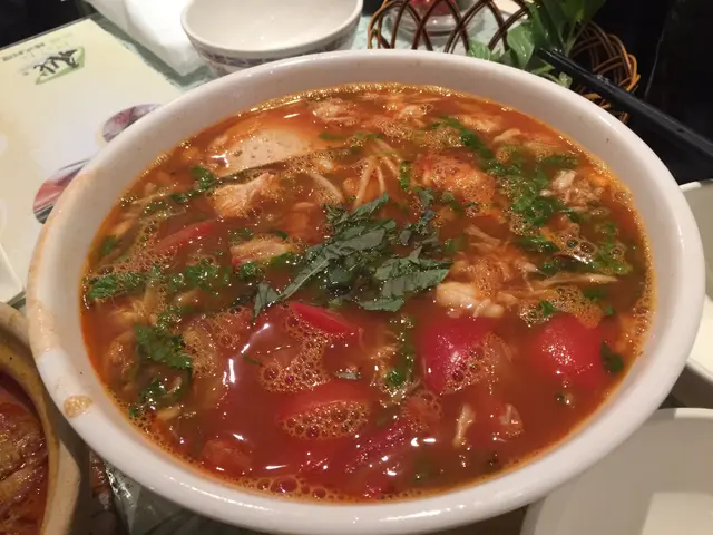 蕃茄湯底,大大碗