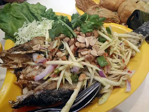 青芒絲沙律筍殼魚