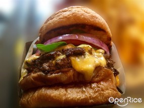 Signature Double Cheese Burger - Burger Joys in Wan Chai 