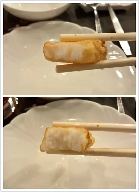 入口時墨魚頭仍然熱辣辣,香脆可口,加上墨魚肉含量豐富,咀嚼時粒粒墨魚肉爽口彈牙,加上墨魚味道香濃