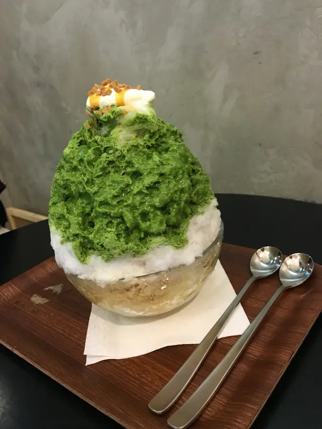 抹茶忌廉焦糖刨冰