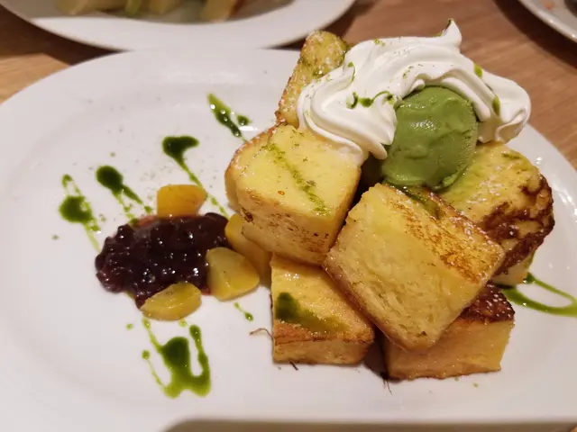 綠茶紅豆法式多士