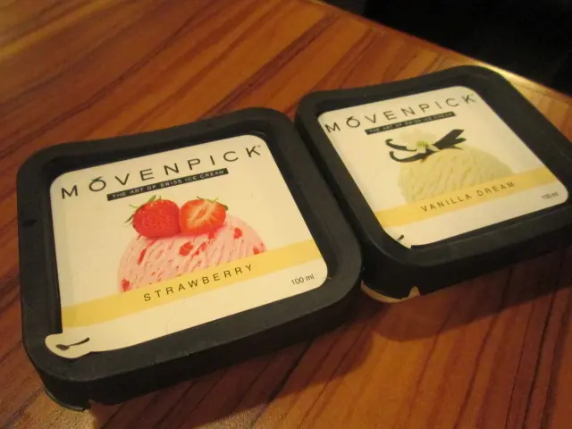 每位客人均有一杯 MÕVENPICK品牌的雪糕