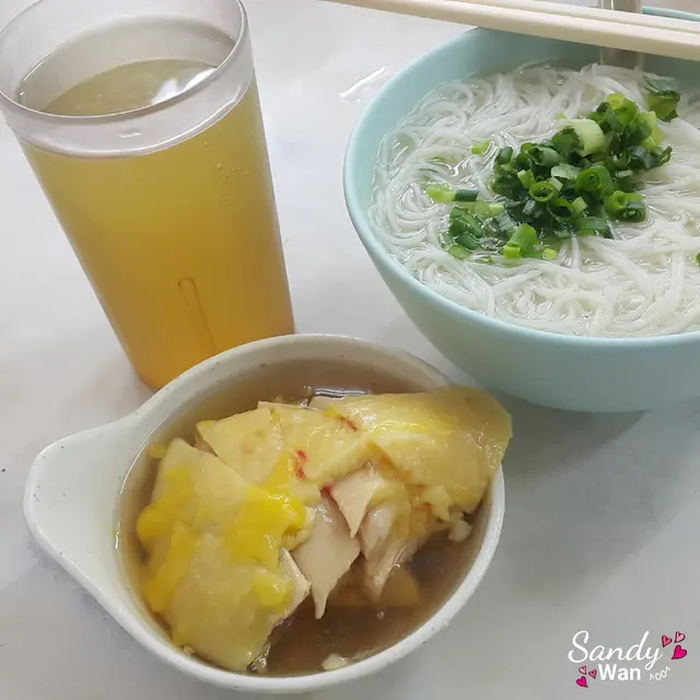 冰鮮醉雞米粉、菊花茶