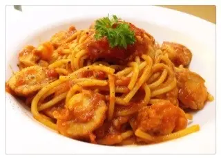 鮮茄蓉煮帆立貝意粉