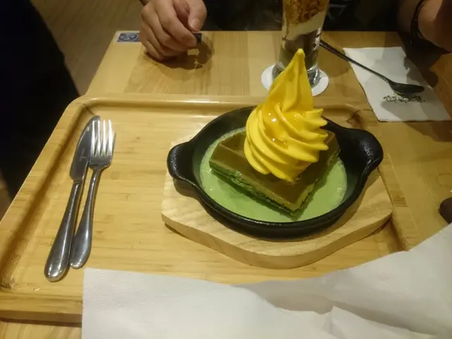 鐵板芒果抺茶鬆餅