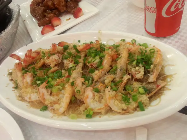 海鮮孖寶-金銀蒜蒸中蝦