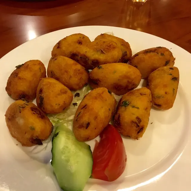 马介休总感觉炸的太久了，吃到最后再尝几口，矮油，又不错哦。