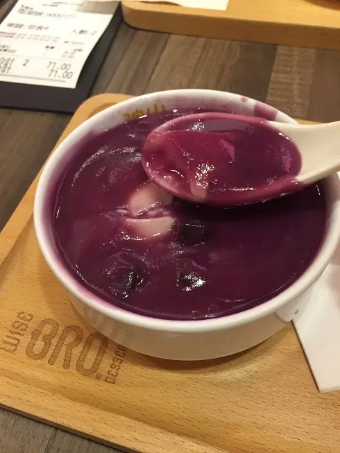 紫薯豆腐花