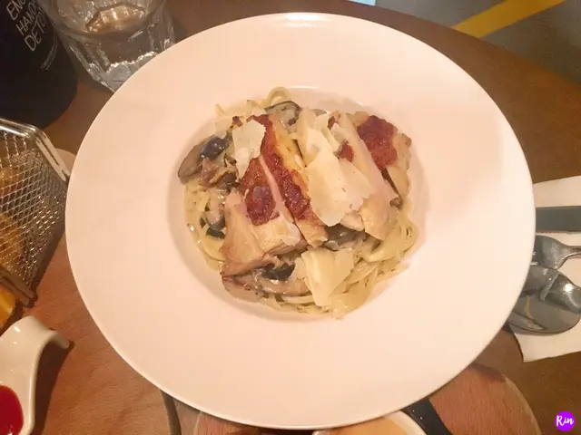 黑松露雞肉雜菌菠菜扁麵