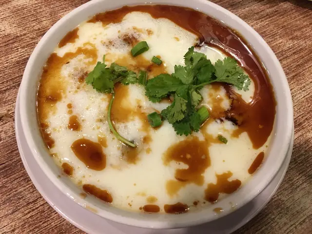 蜆肉瑤柱蒸蛋白