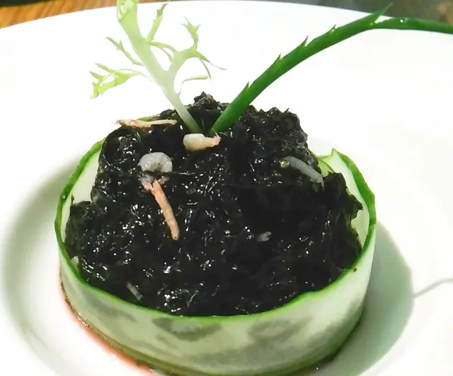 蝦苗拌頭水紫菜