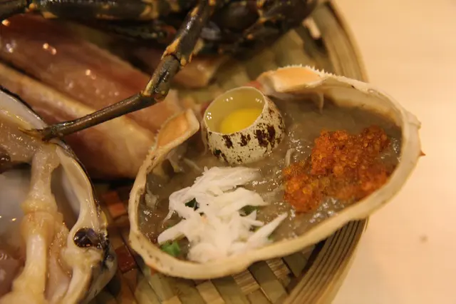 人氣蟹味噌甲羅燒