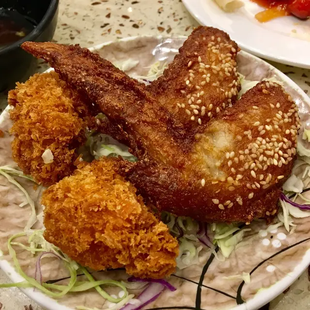 吉烈蠔 + 芝麻雞翼