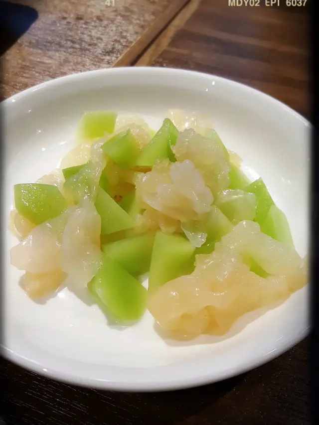 萵筍拌蜇頭($53)