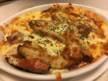 焗芝士蕃茄猪扒饭