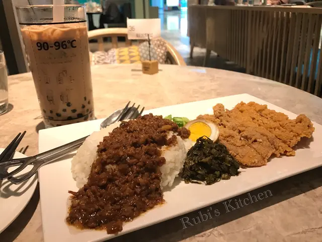 下午茶餐  -  炸雞排肉燥飯