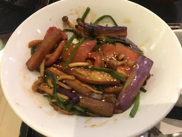 茄子蕃茄丼
