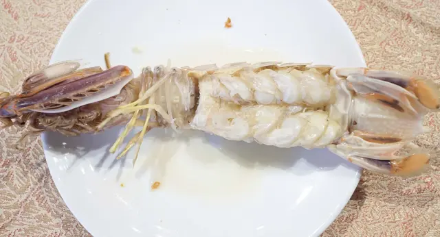 大大隻的瀨尿蝦原隻呈上,頗為驚人