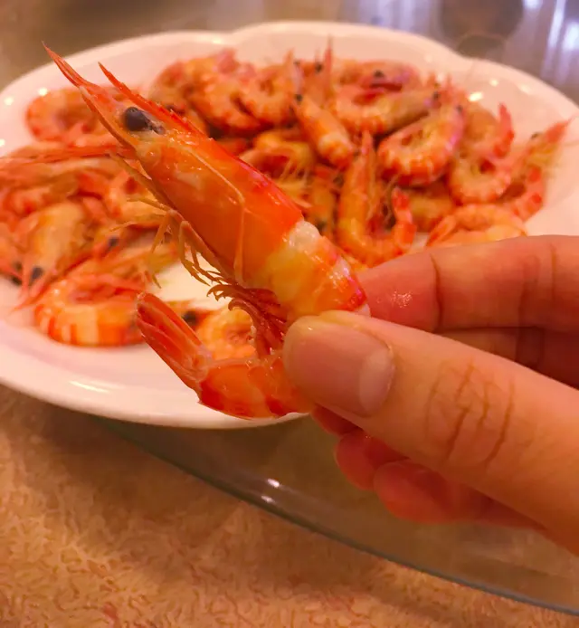 白灼九節蝦