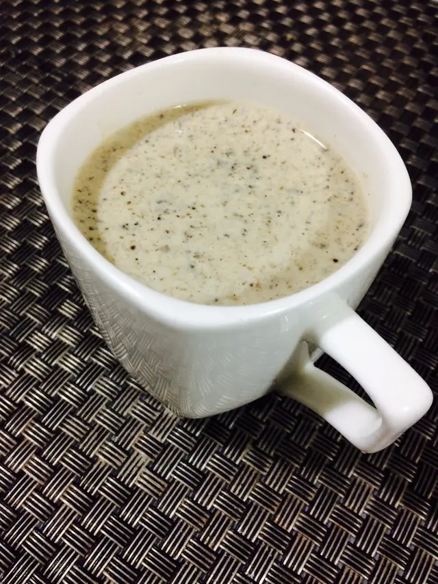 black truffle mushroom soup