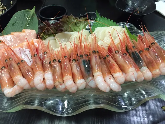 甜蝦、帶子、三文魚腩刺身