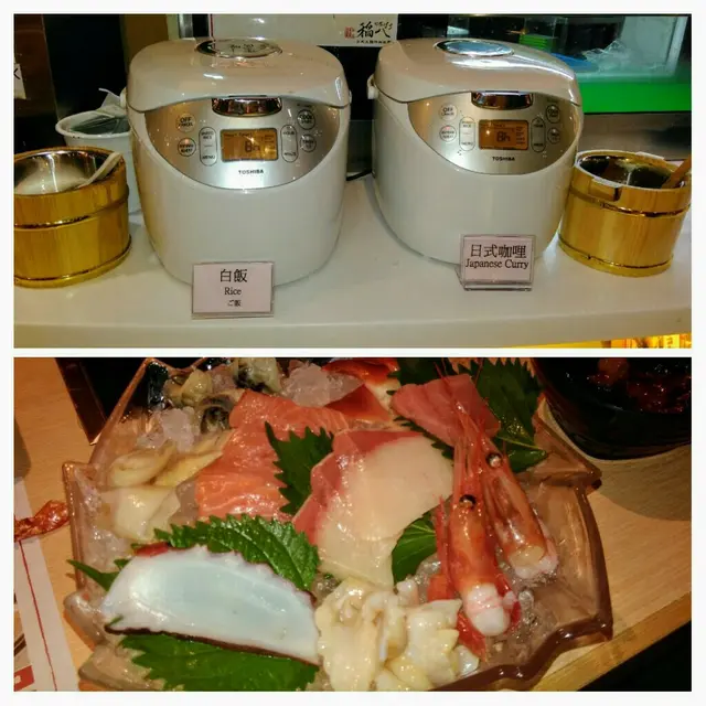 日式的咖哩飯,刺身